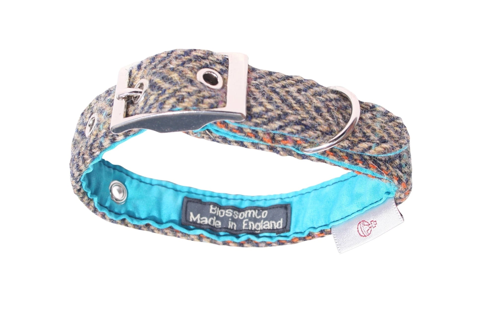 Harris tweed dog shops collar